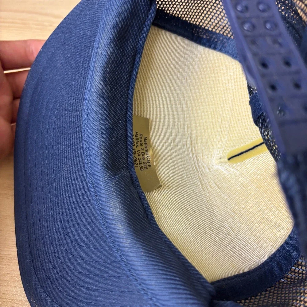 Vintage WC's Auto Service Hat Cap Snap Back Blue Trucker Wilson North‎ Carolina